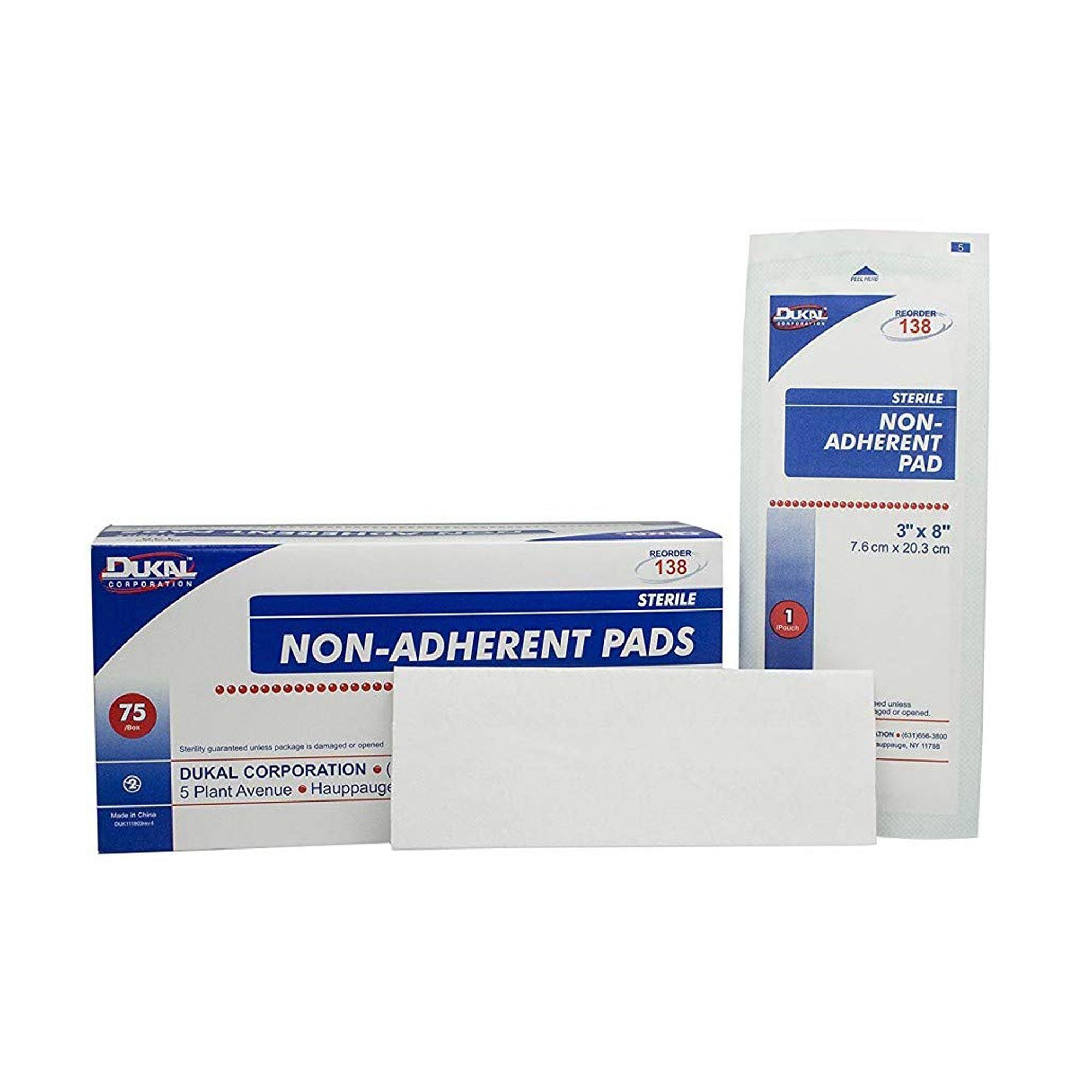 Pad Non-Adherent Dressing Dukal™ 3 X 8 Inch Ster .. .  .  